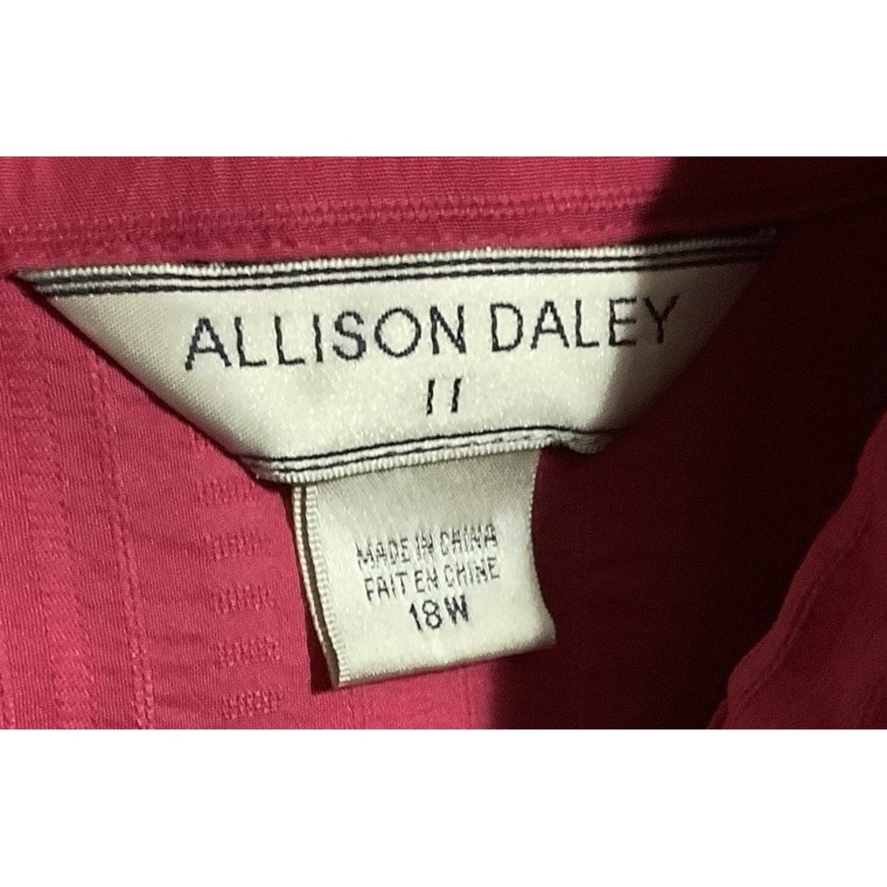 Allison Daley Women's Pink Blouse 18 W Pretty Color - Picture 3 of 4